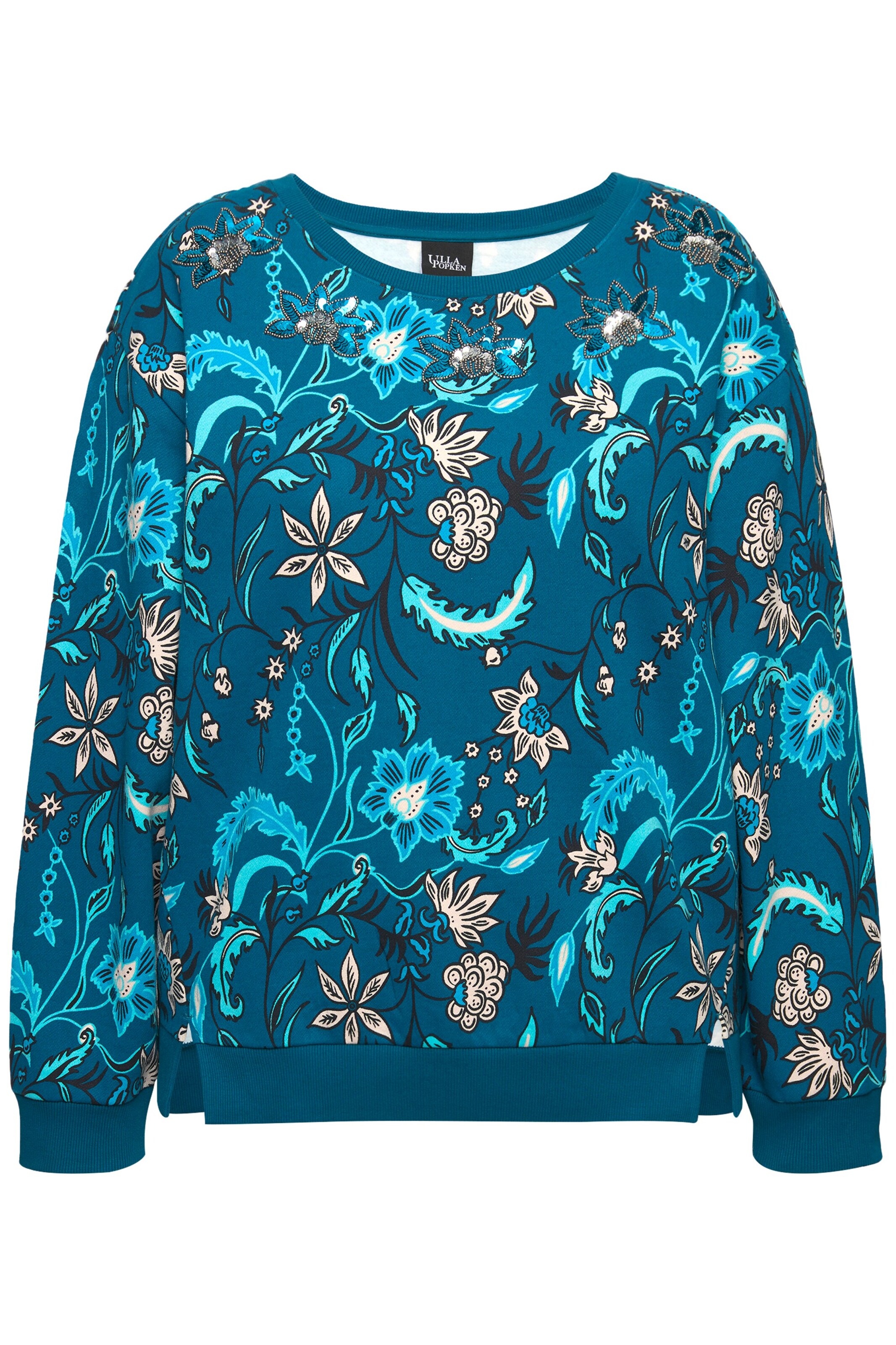 Ulla Popken Sweatshirt in Blue: front