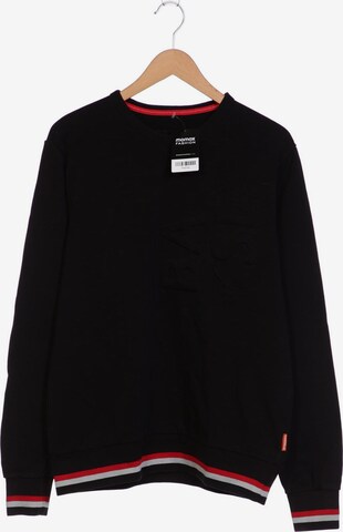 SANSIBAR Sweatshirt & Zip-Up Hoodie in L in Black: front