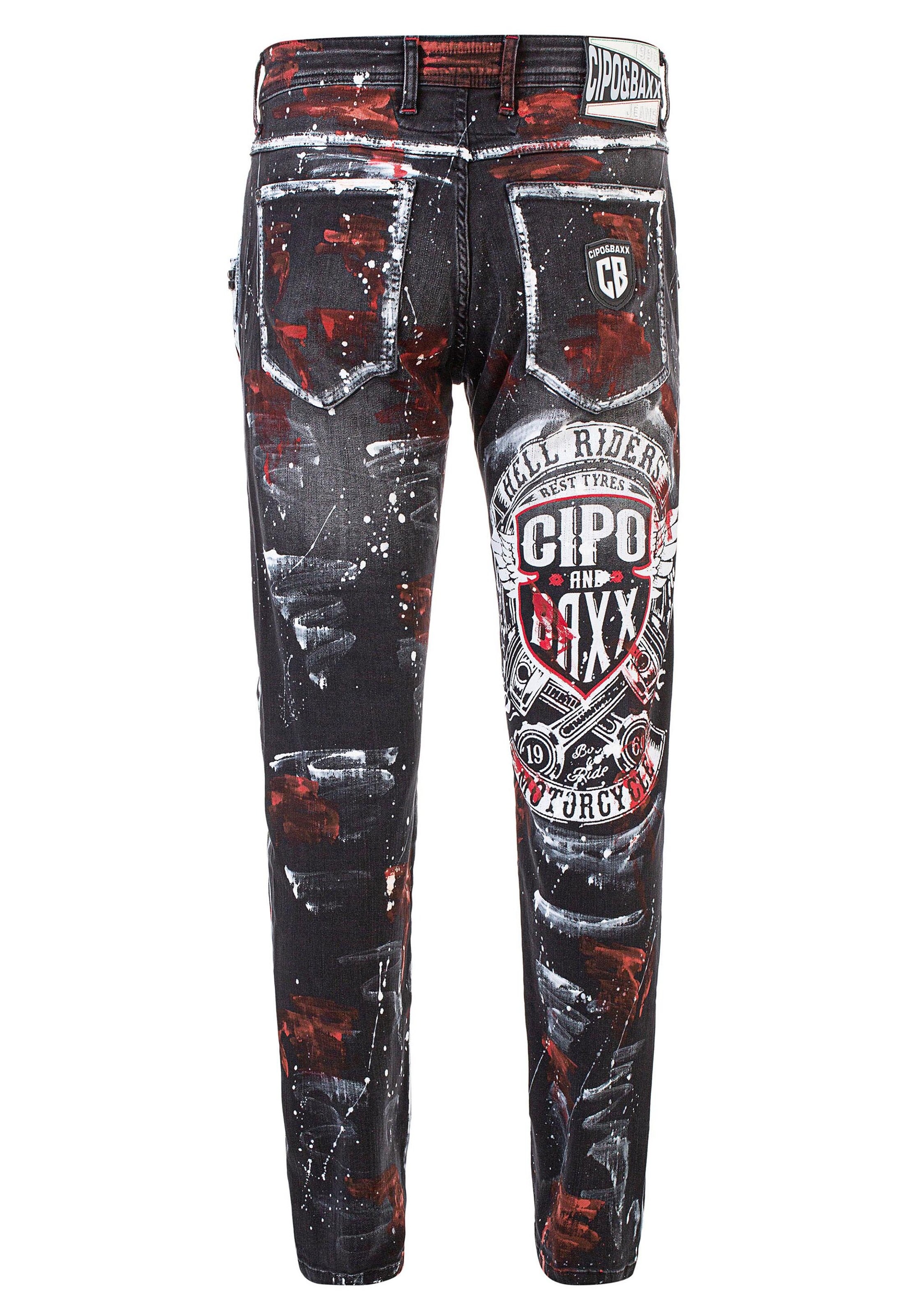 CIPO & BAXX Regular Jeans in Black