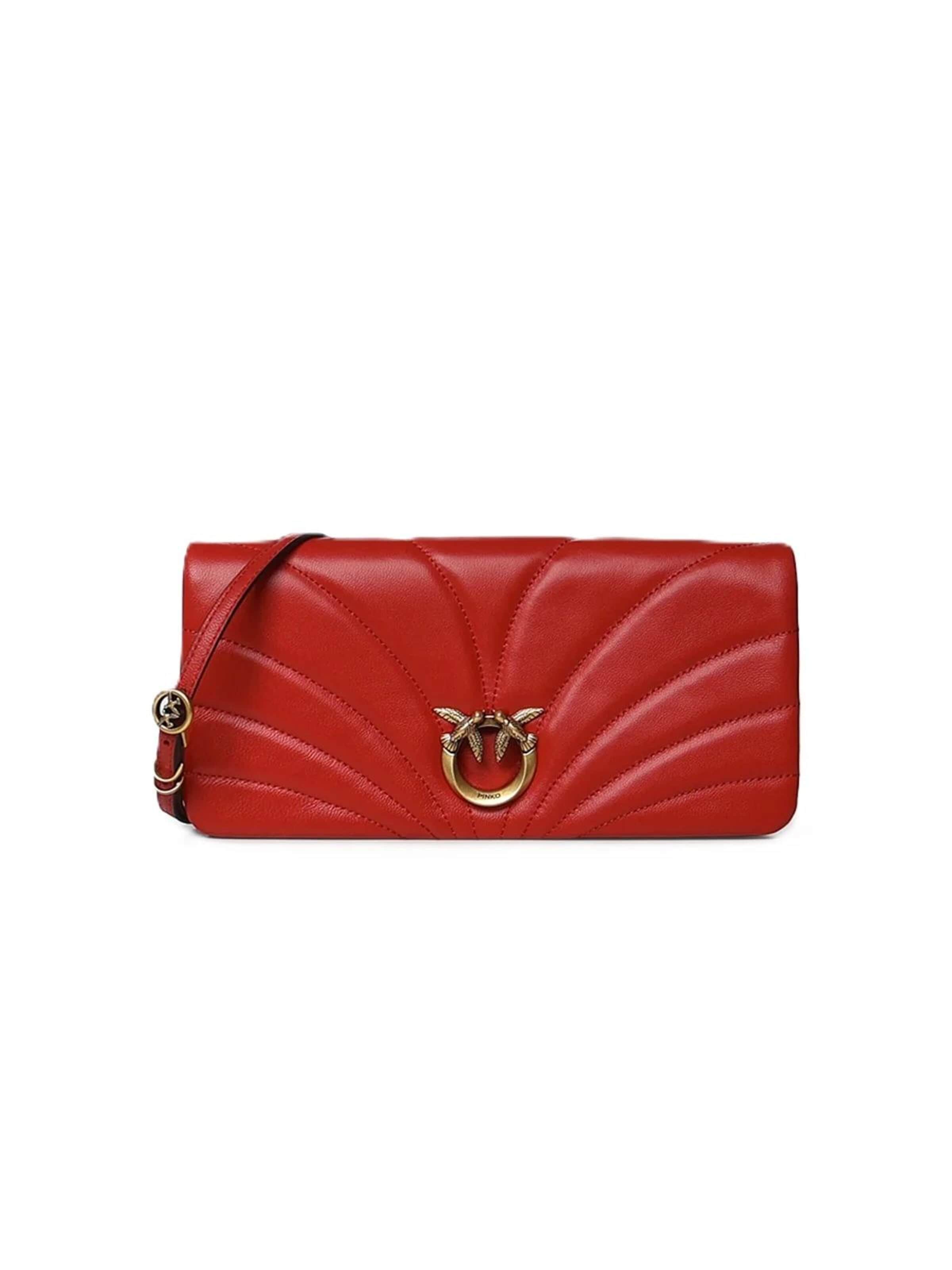 Borsa a tracolla '107035 A0F2' di PINKO in rosso: frontale