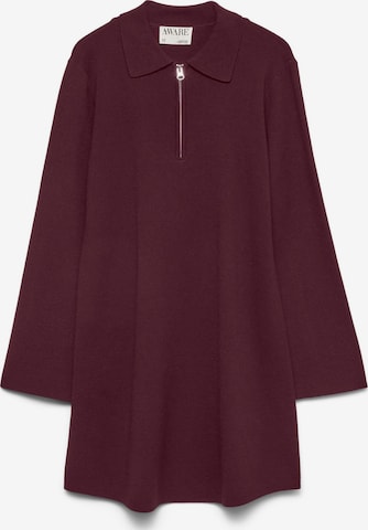 Robes en maille 'AWHanna' VERO MODA en rouge : devant