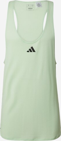 ADIDAS PERFORMANCE Funkcionális felső 'Workout Stringer' - zöld: elől