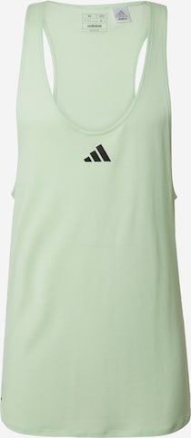 T-Shirt fonctionnel 'Workout Stringer' ADIDAS PERFORMANCE en vert : devant
