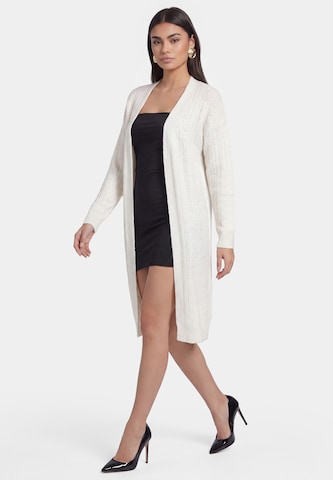 faina Gebreid vest in Wit