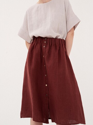 Gonna 'Daisy' di AmourLinen in rosso