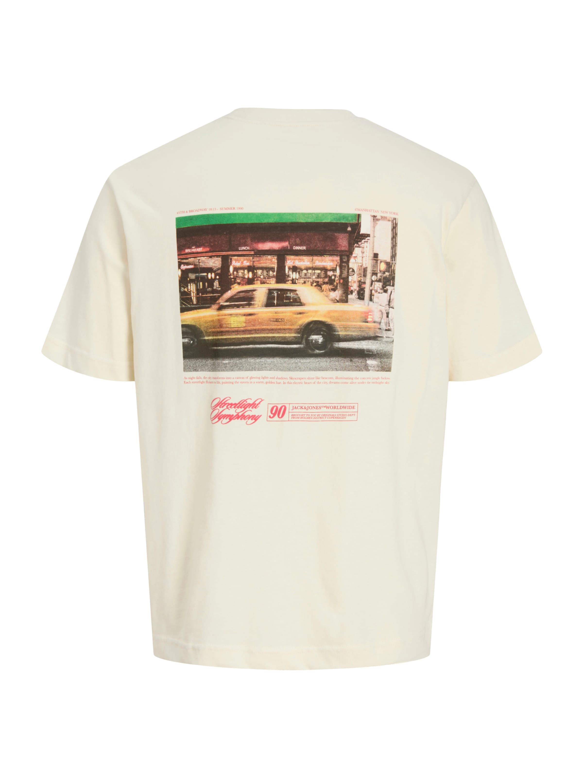 JACK & JONES Тениска 'JORBillyBurg' в бяло