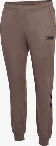 Hummel Tapered Workout Pants in Brown