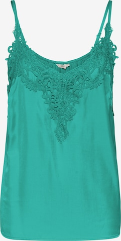 Cream Top 'Anna' in Green: front