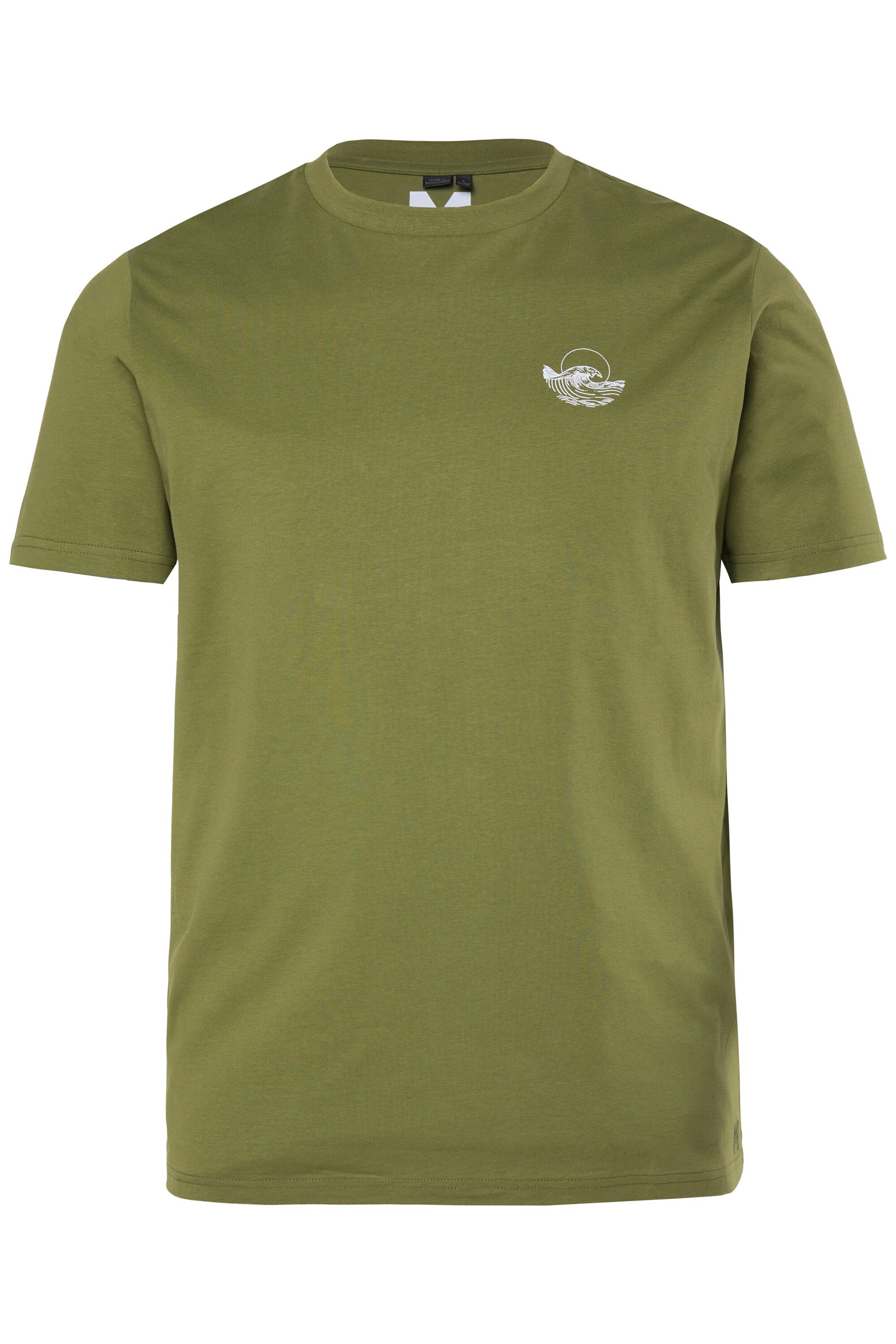 Men Plus Shirt in Green: front