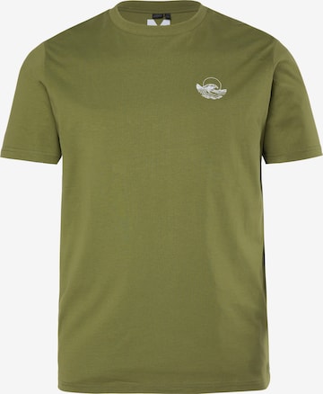 Men Plus Shirt in Green: front