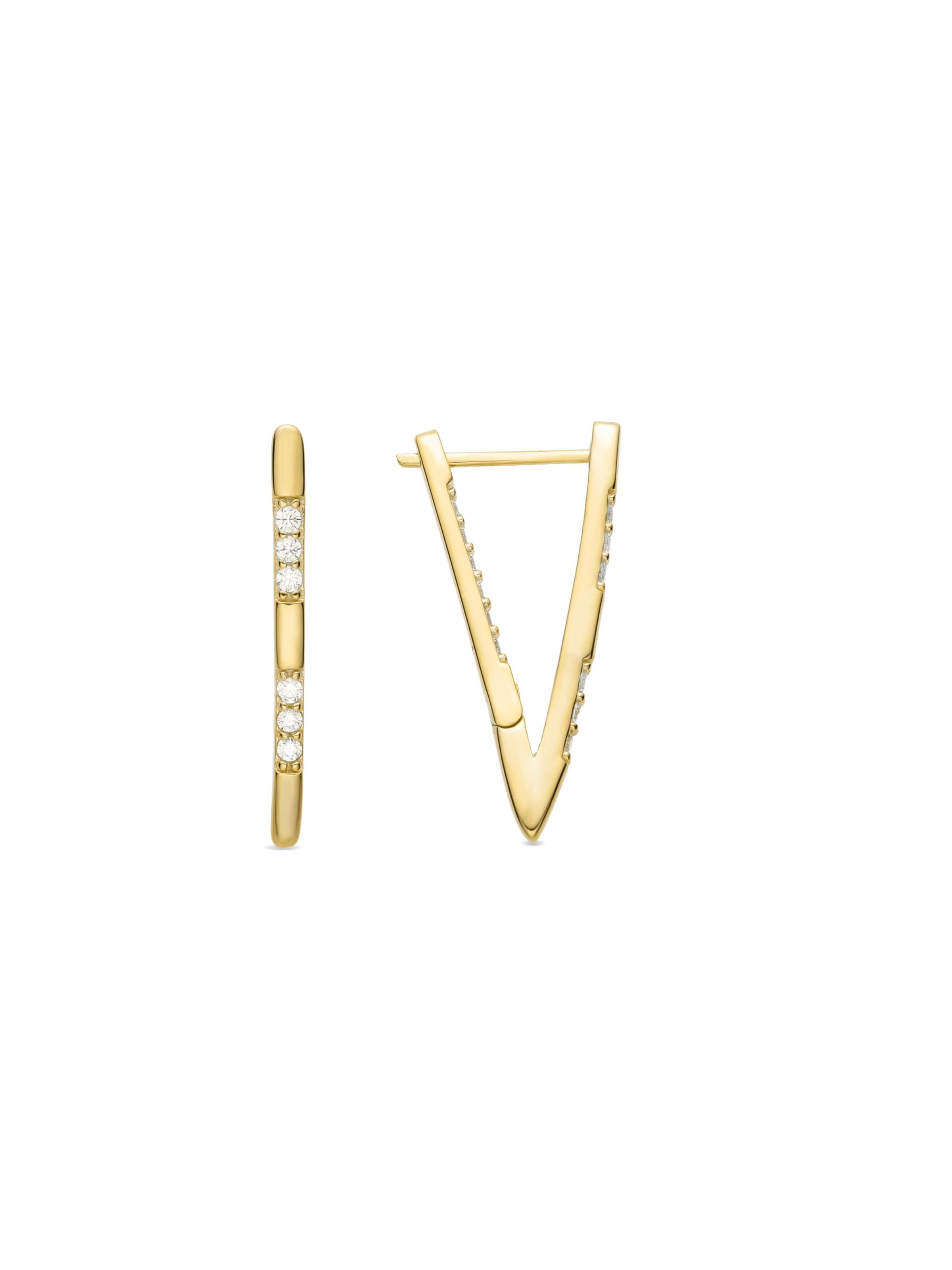 Luxenter Ohrringe 'Tonoya' in weiß, Produktansicht