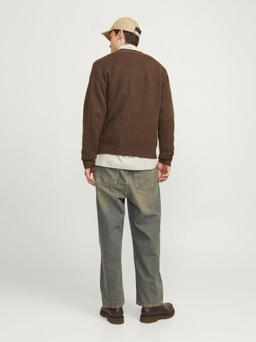 JACK & JONES Gebreid vest in Bruin