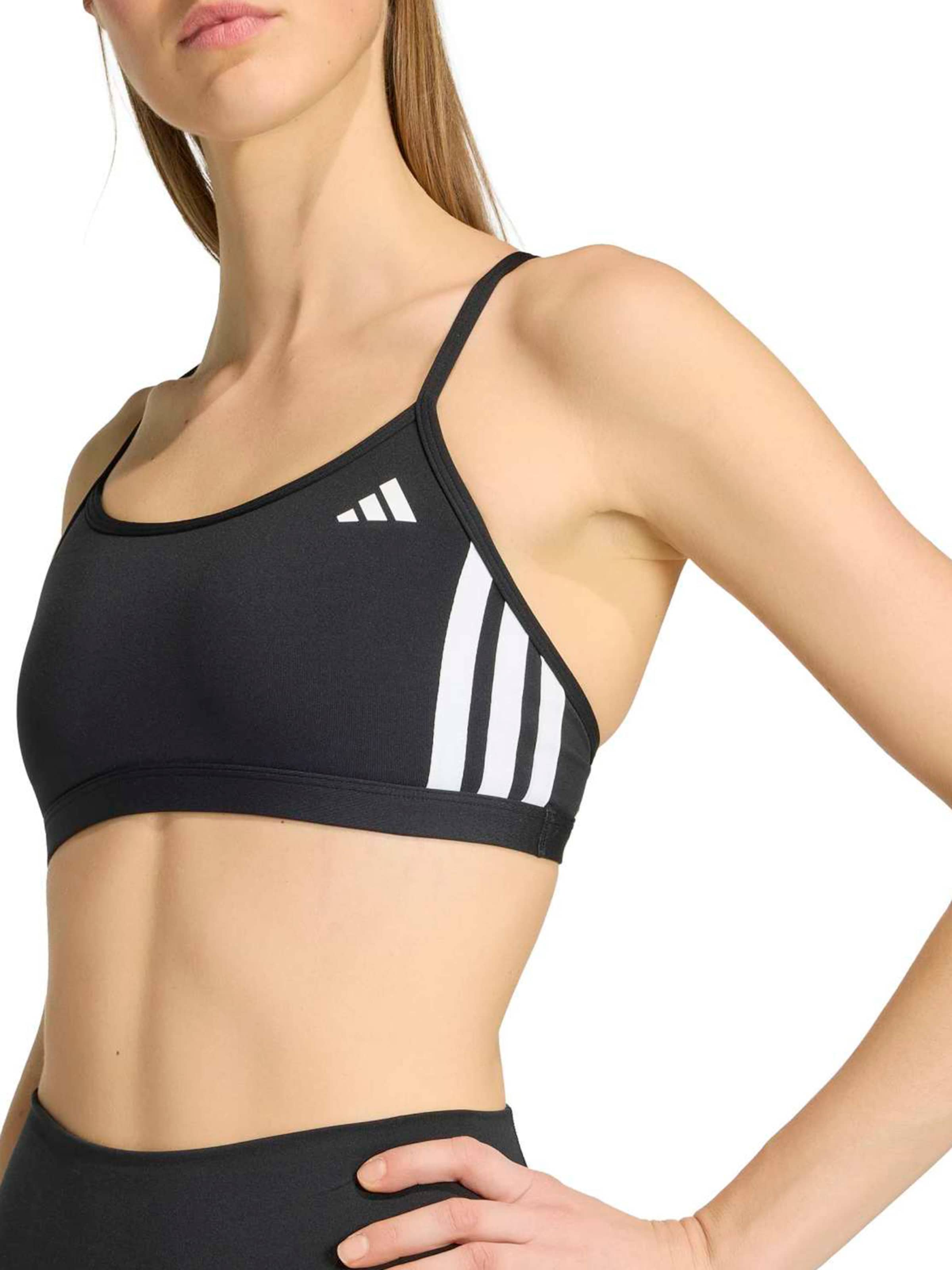ADIDAS PERFORMANCE Bustier Urheilurintaliivit 'OPT ESS' värissä musta