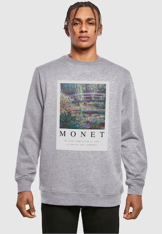 Merchcode Sweatshirt 'APOH - Monet Without' in Grey: front