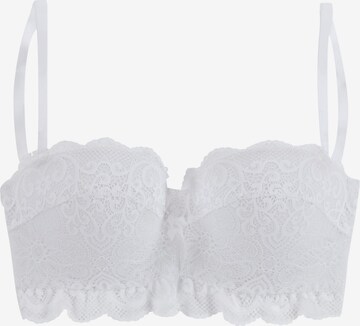 LASCANA Balconette Bra in White: front