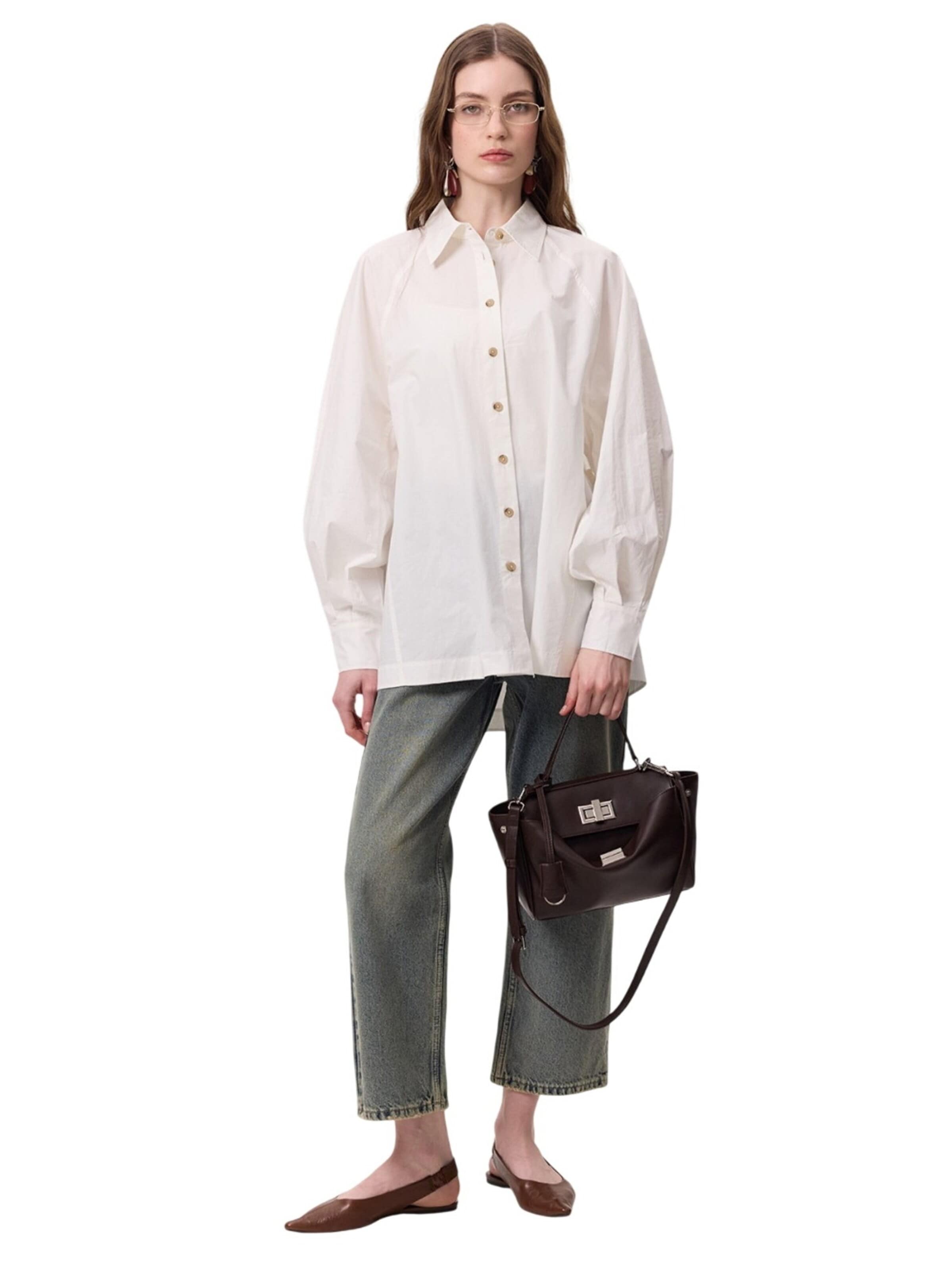 MANUKA Blouse in Beige: front