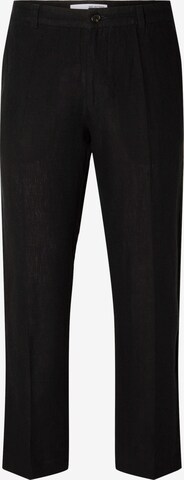 SELECTED HOMME Trousers in Black: front