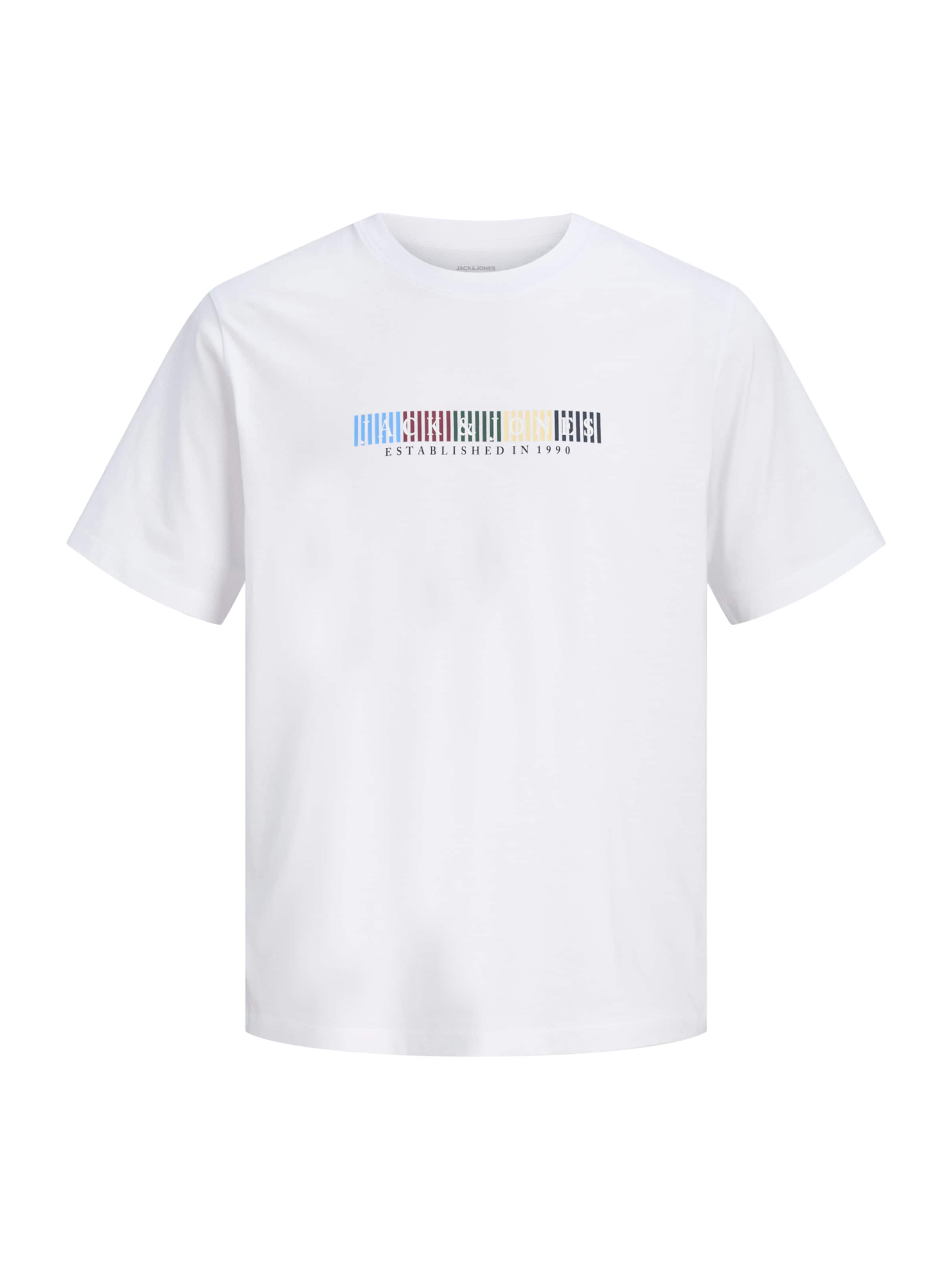 Jack & Jones Plus Särk 'JORNANTUCKET BRANDING', värv valge: eest vaates