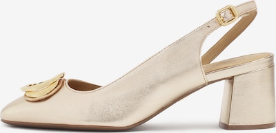 Kazar Slingpumps in gold, Produktansicht