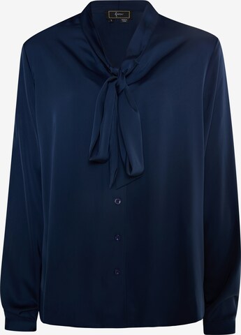 faina - Blusa en azul: frente