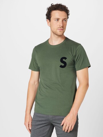 !Solid Majica 'Carchie' | zelena barva: sprednja stran