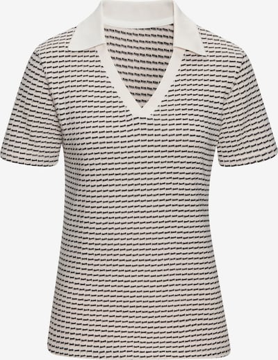 VIVANCE Poloshirt in schwarz / eierschale, Produktansicht