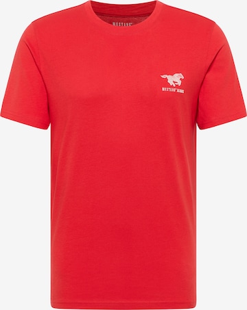 MUSTANG T-Shirt 'Austin' in Rot: Vorderseite