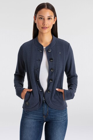 Ragwear Sweatjacke in Blau: Vorderseite
