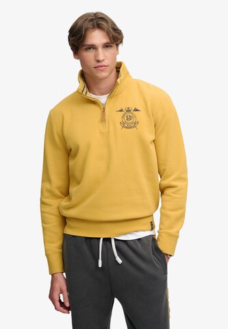 Superdry & Co Sweatshirt 'Varsity' in Gelb: Vorderseite