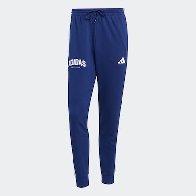 Pantaloni sport ADIDAS SPORTSWEAR pe albastru închis / alb, Vizualizare produs