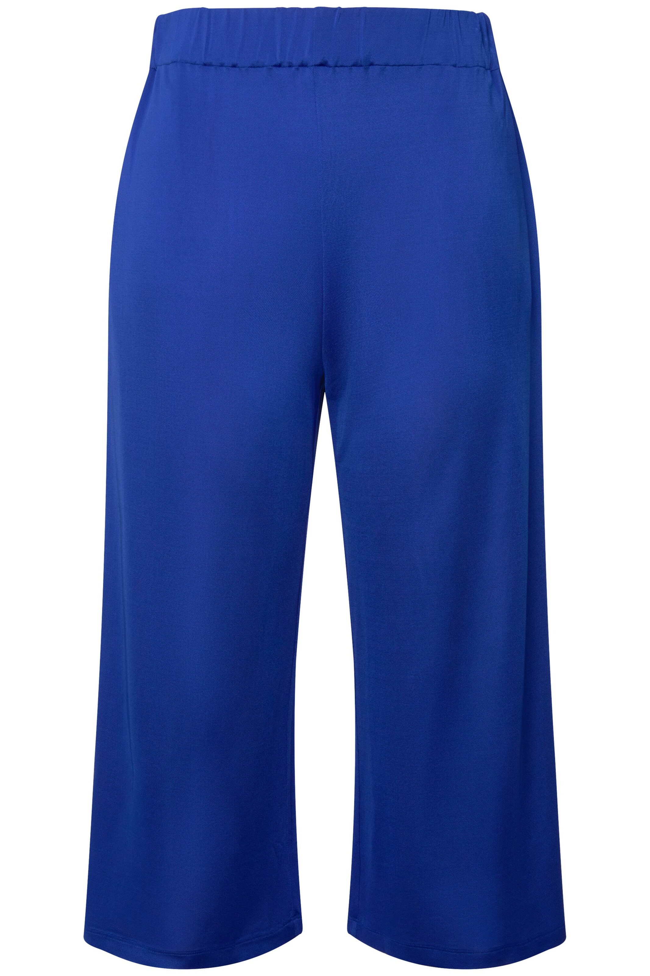 Ulla Popken Wide leg Broek in Blauw: voorkant