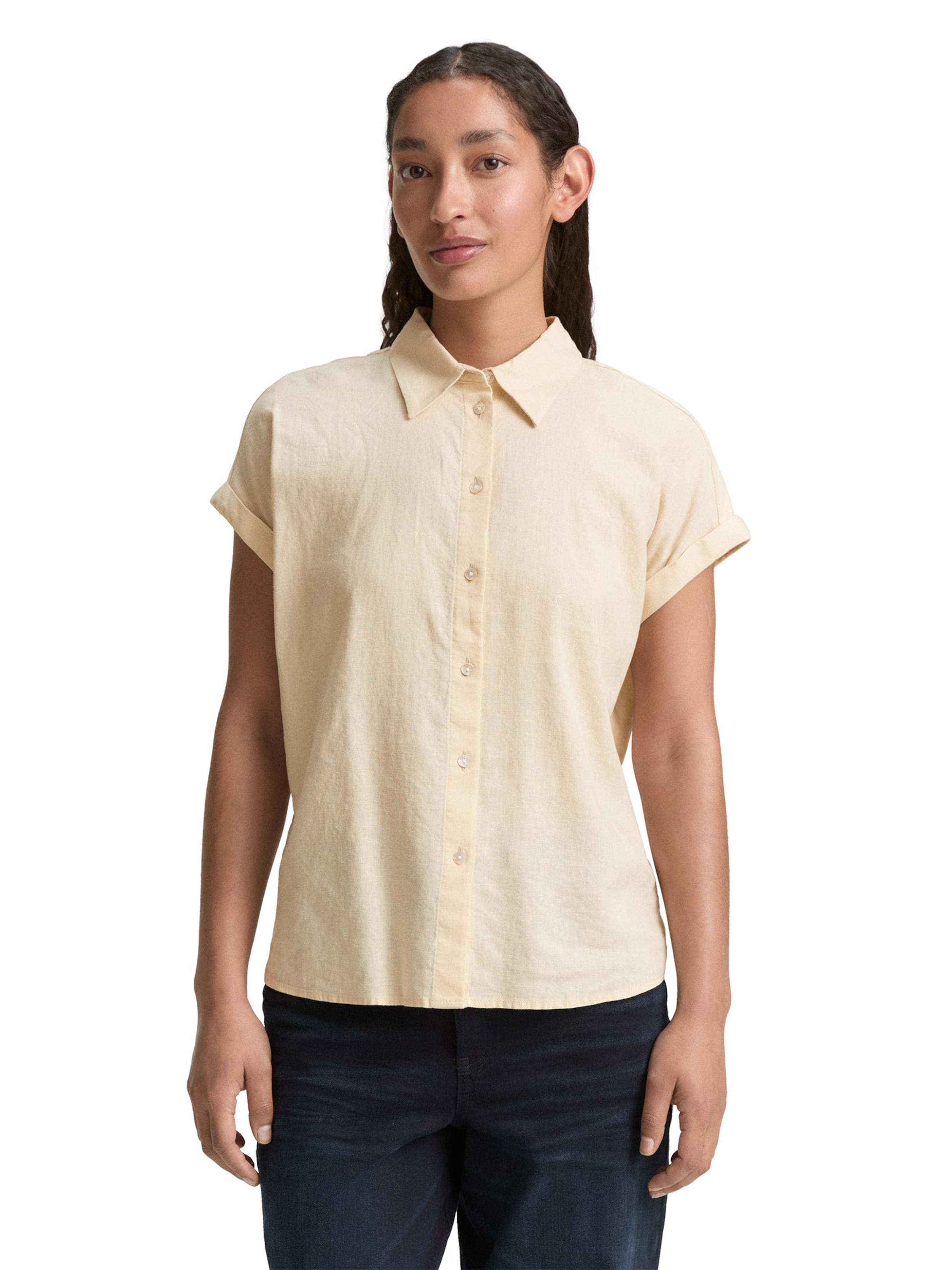 TOM TAILOR Blúzka - Béžová: predná strana