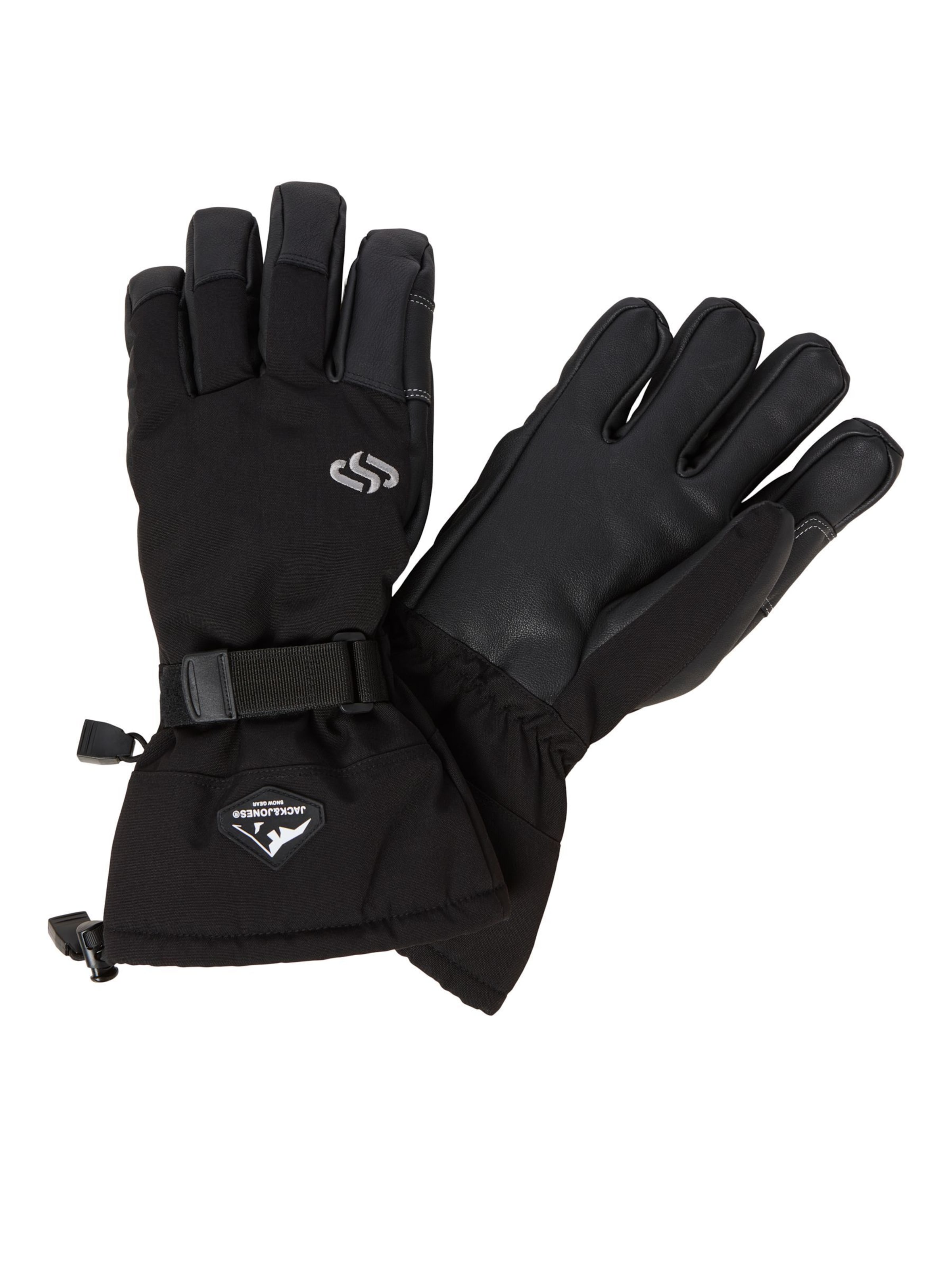 JACK & JONES - Guantes con dedos en negro