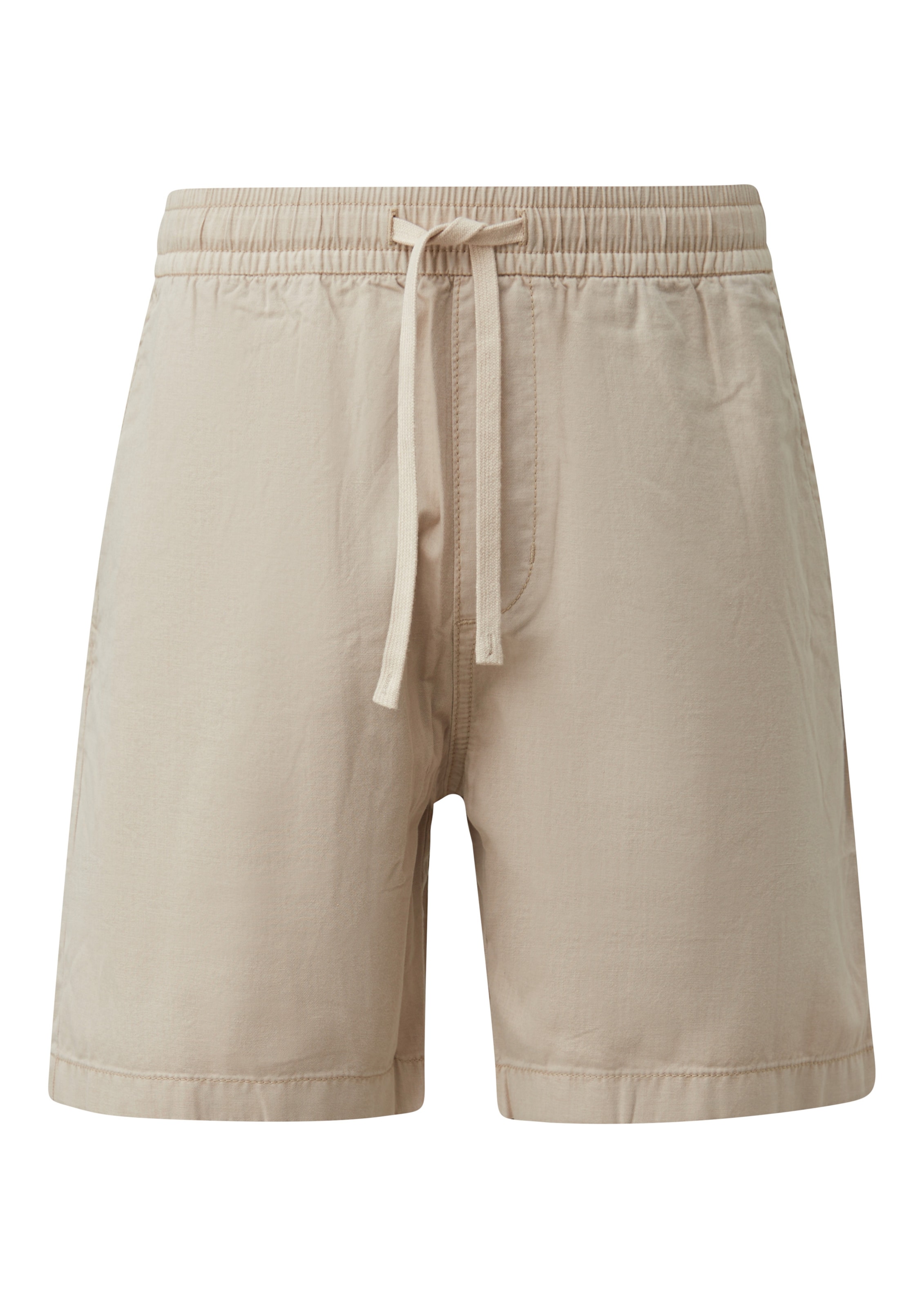 QS Trousers in Beige: front