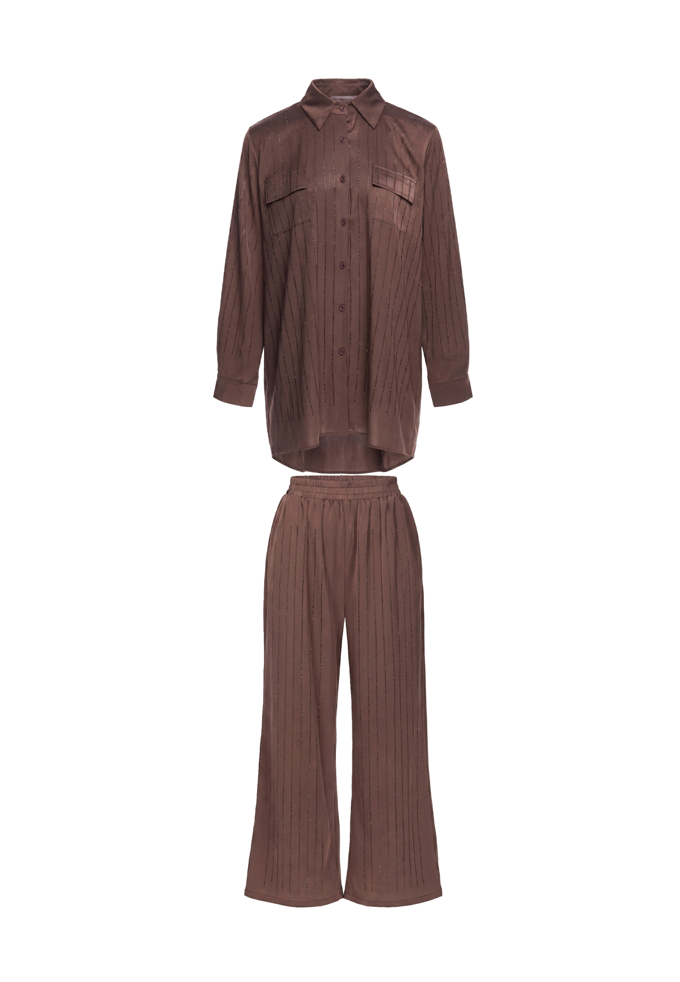 faina Pantsuit in Brown: front