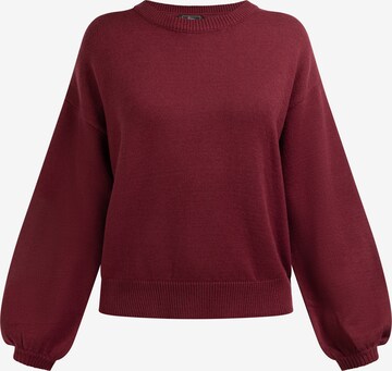 Pull-over 'Koosh' faina en rouge : devant