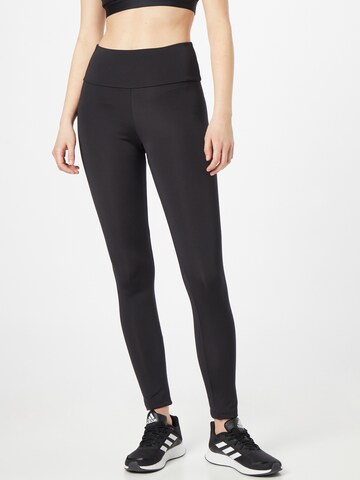 ADIDAS PERFORMANCE Skinny Sportbroek in Zwart: voorkant