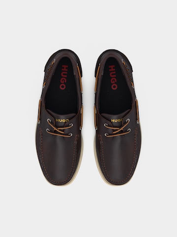 HUGO - Mocassins 'Darcy' em castanho