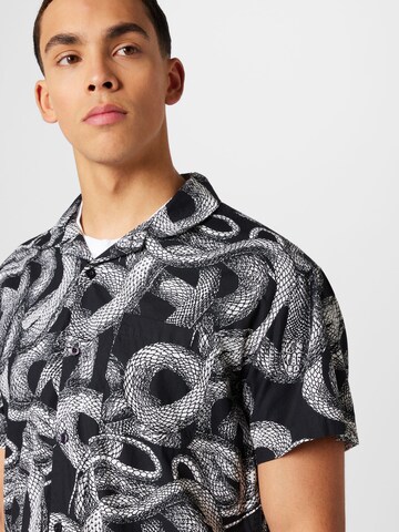 Obey Regular Fit Hemd 'Slither' in Schwarz