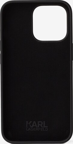 Karl Lagerfeld Smarttelefonetui 'Signature Logo iPhone 13 Pro' i svart