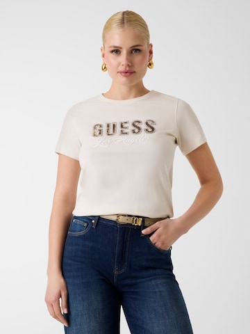 GUESS Shirt in Beige: front