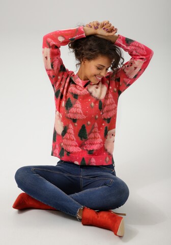 Aniston CASUAL Sweater in Red