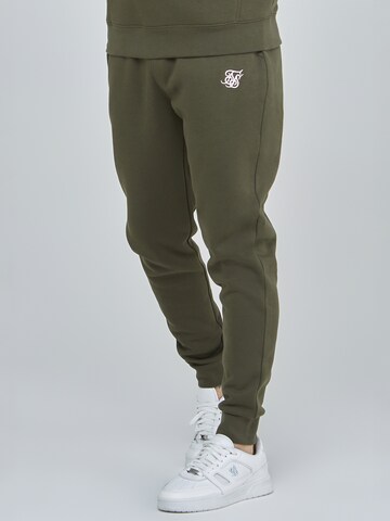 SikSilk Flared Sporthose in Grün