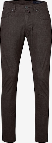 Pantalon chino PIERRE CARDIN en marron : devant