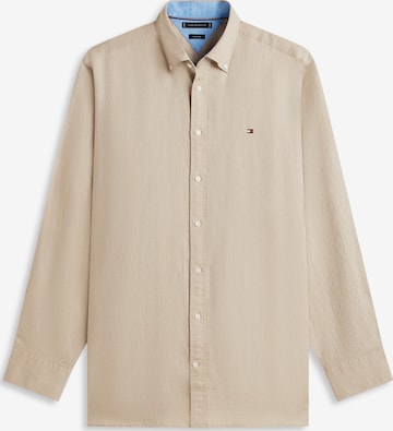 Chemise Tommy Hilfiger Big & Tall en marron : devant