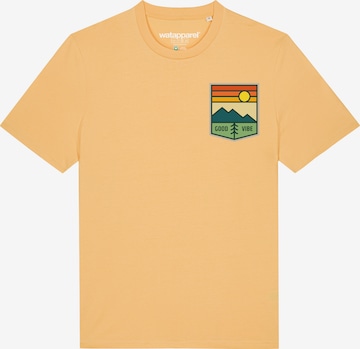 Watapparel T-Shirt ' Good Vibe ' in Gelb: Vorderseite