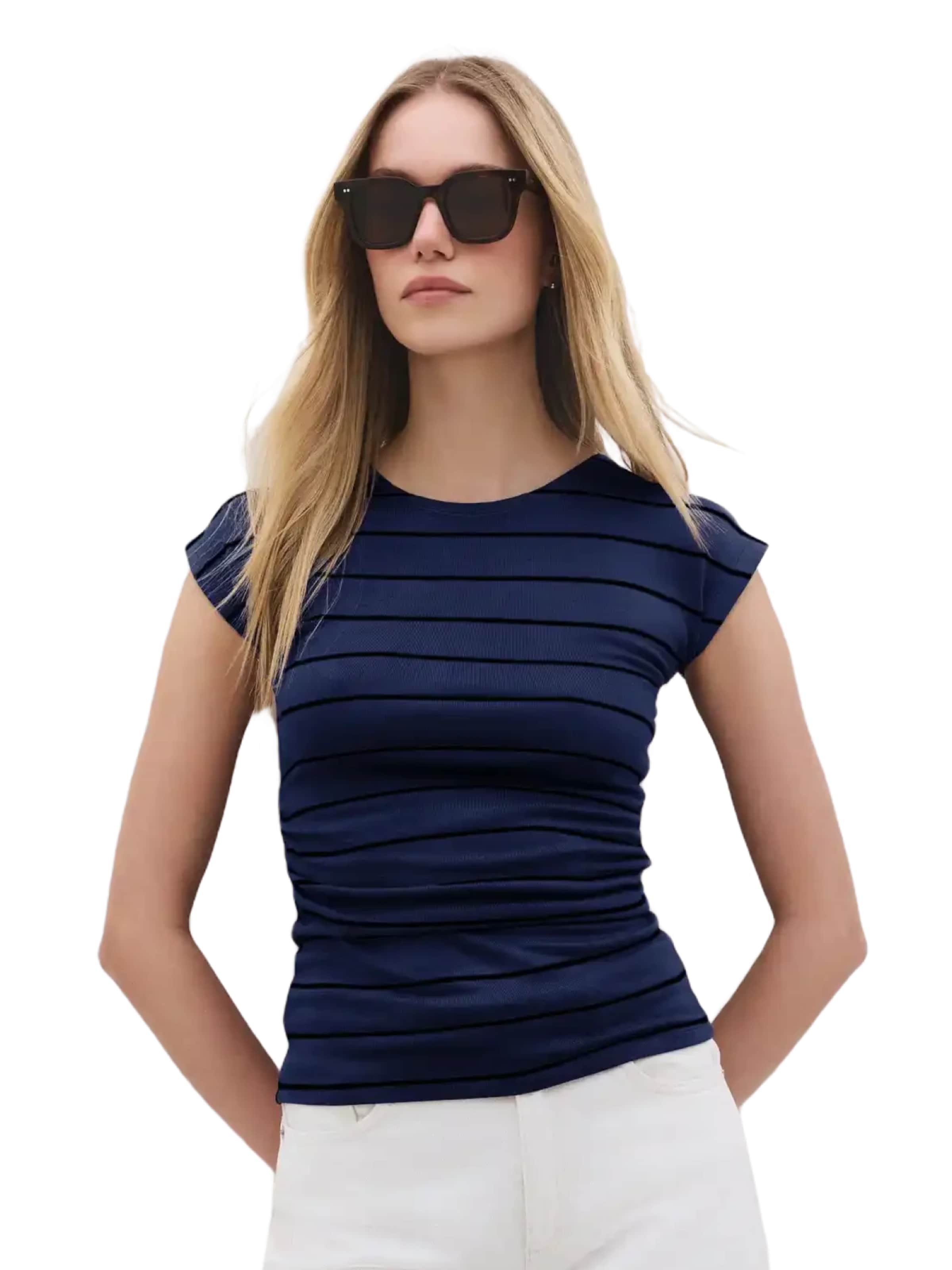 T-shirt No Matter What en bleu : devant