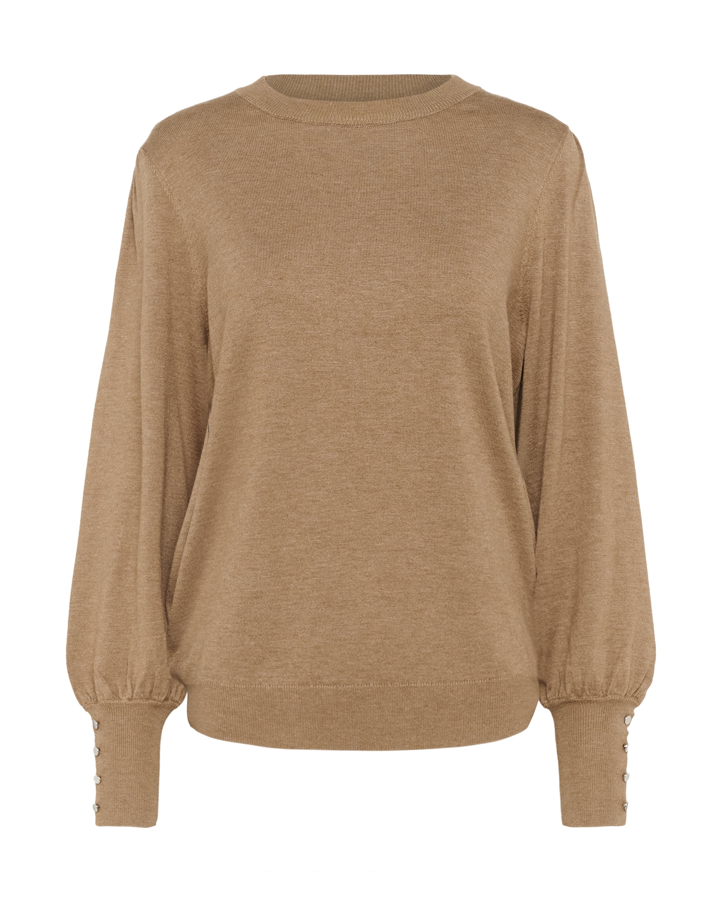 Kaffe Pullover 'Lizza' i brun: forside
