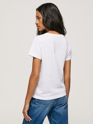 Pepe Jeans - Camiseta 'TARA' en blanco