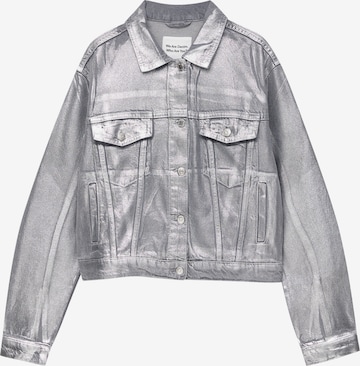 Veste mi-saison Pull&Bear en argent : devant